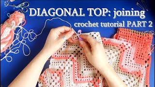 Diagonal top: crochet tutorial to the elusive zigzag pattern PART 2