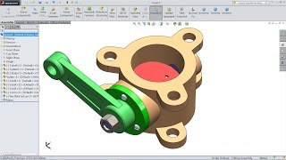 Design And Assembly Of Butterfly Valve in SolidWorks