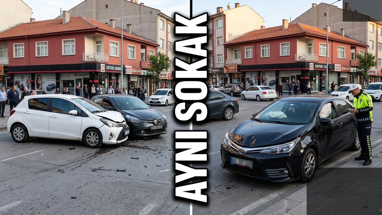 Adeta Kaza Mıknatısı! Kayseri'de Aynı Sokakta Üst Üste Kazalar