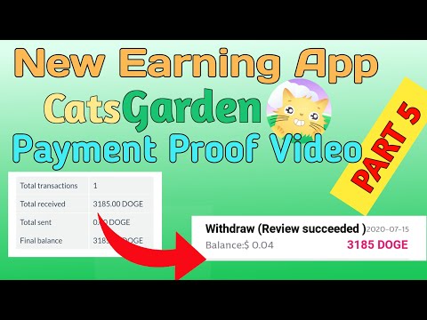 New Earning App CatsGarden App (PART 5) Payment Proof Video - YouTube