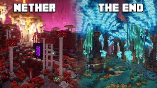 These two Minecraft mods make the End and Nether look AMAZING!