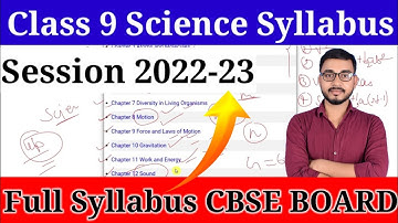 Class9 Science Syllabus cbse  | CBSE 9th 2022-23 Syllabus | Science Reduced Syllabus Ncert