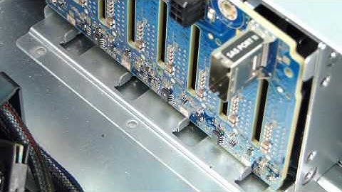 HP ProLiant DL180 Gen9 Server Remove Replace 8 SFF drive backplane