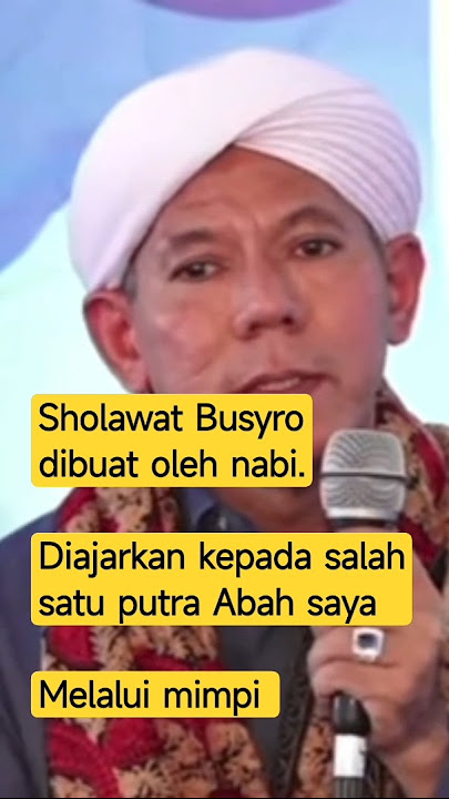 sejarah sholawat busyro