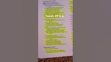 Thumbnail of Isaiah 49:5-6 Jesus came to save not only Israel but everyone in the world. #love #praisejesus
