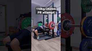 110kg #benchpress #chestworkout #gym #personalrecord