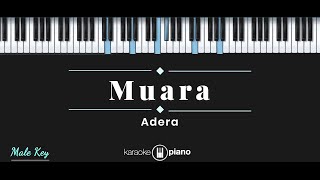 Muara - Adera (KARAOKE PIANO - MALE KEY)