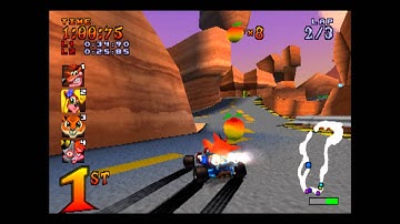 Dingo Canyon - Trophy Race - Crash Team Racing - 101% Playthrough (Part #9)