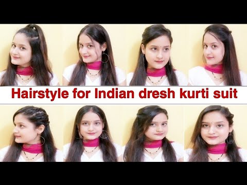 23 Best Hairstyles To Try With Kurti Dresses - Latest and Trending - Pyaari  Weddings