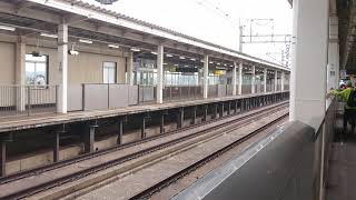 くりこま高原駅 はやぶさ102号東京行入線放送到着シーン