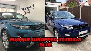 In this video, the Range Rover Evoque gets wrapped in Avery Indigo ...