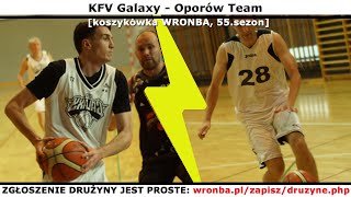 [koszykówka WRONBA, 55.sezon] 22.05.2023: KFV Galaxy -  Oporów Team
