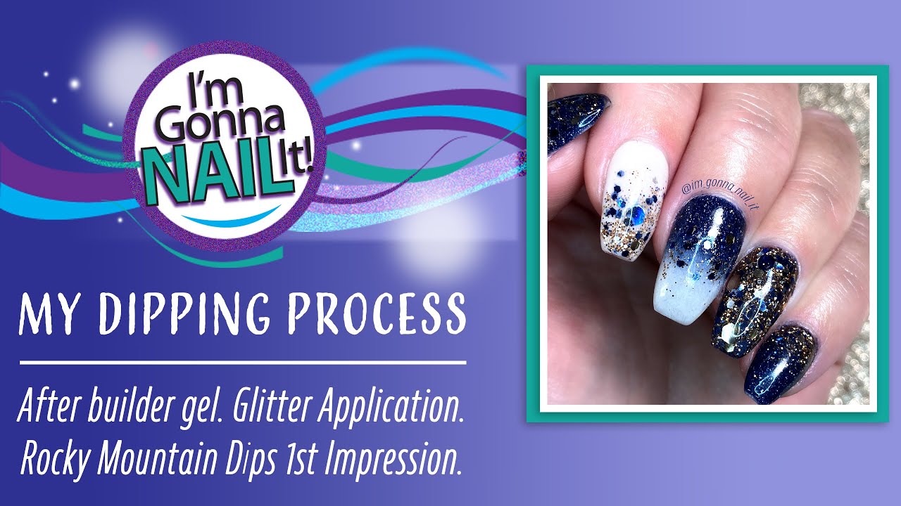 After Builder Gel Process | GEL METHOD GLITTER Application | Tap Ombre | Clear Encapsulation
