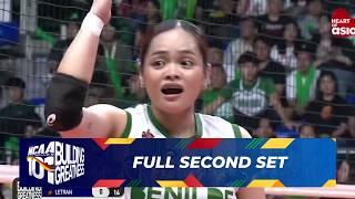 FULL SECOND SET (Finals) - Letran Lady Knights vs Benilde Lady Blazers | NCAA Season 101