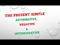 The Present Simple/The Present Indefinite