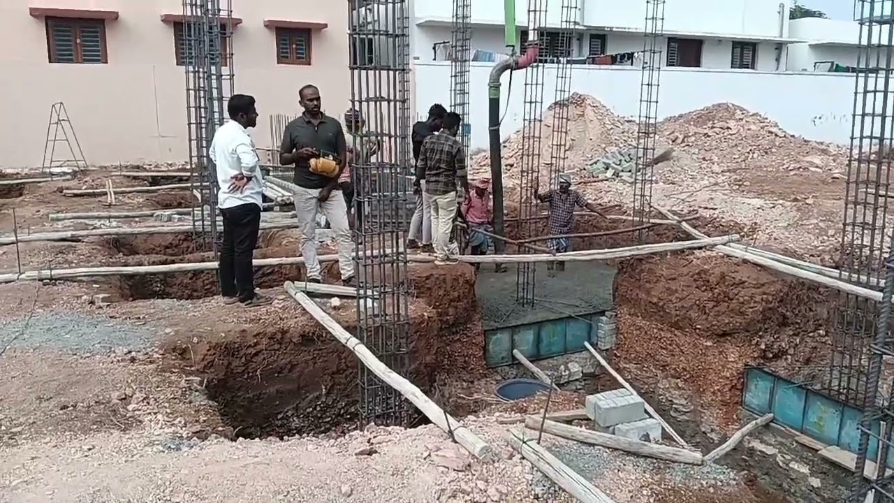 Kaikolampalayam site Amritore infrastructure #rmc #construction #building #foundation #civilxpress  