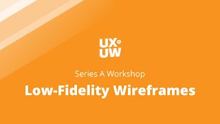 Series A: Low Fidelity Wireframes