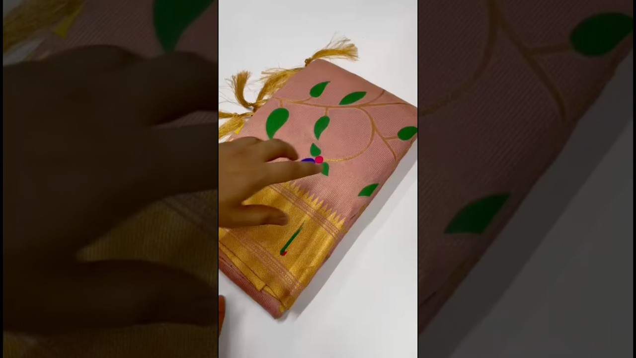 Bamboo Tissue Silk Half Half Paithani Saree