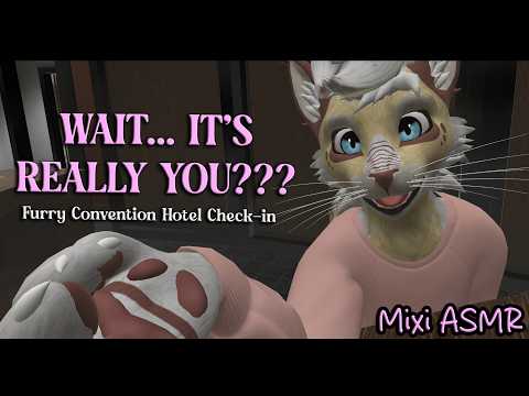 I Think I Know You… 💚 Furry Convention Hotel Check-In ASMR