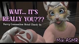I Think I Know You… 💚 Furry Convention Hotel Check-In ASMR