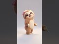 Sloth With a Pink Bow Dancing Stolen My Heart 🦥💗 #Shorts