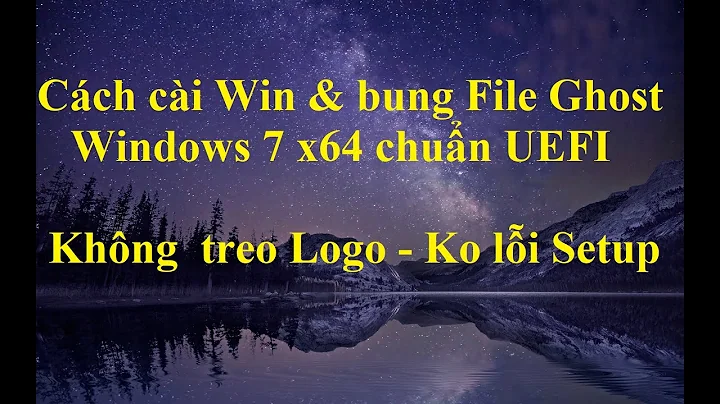 [NTH - 1 Click] Ghost Windows 7 x64 Home Premium Lite chuẩn UEFI định dạng .TBI by Nathan Nguyễn