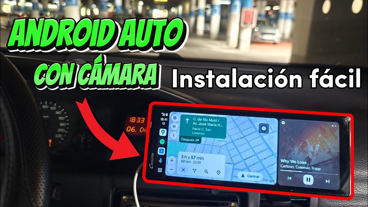 INSTALAR ANDROID AUTO con CÁMARA en cualquier COCHE (o Apple CarPlay ...