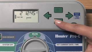Canceling Extra Start Times on Hunter Controller