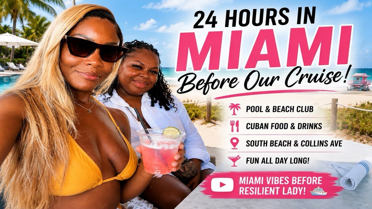 24 Hours in Miami Before Our Cruise! 🌴 South Beach, Cuban Food & Drinks 🍹