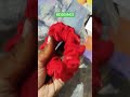 space silk hair scrunchies