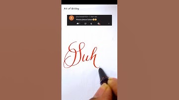 How to Write Suhani in CALLIGRAPHY like a Pro! #shorts #shortsfeed #shortvideo