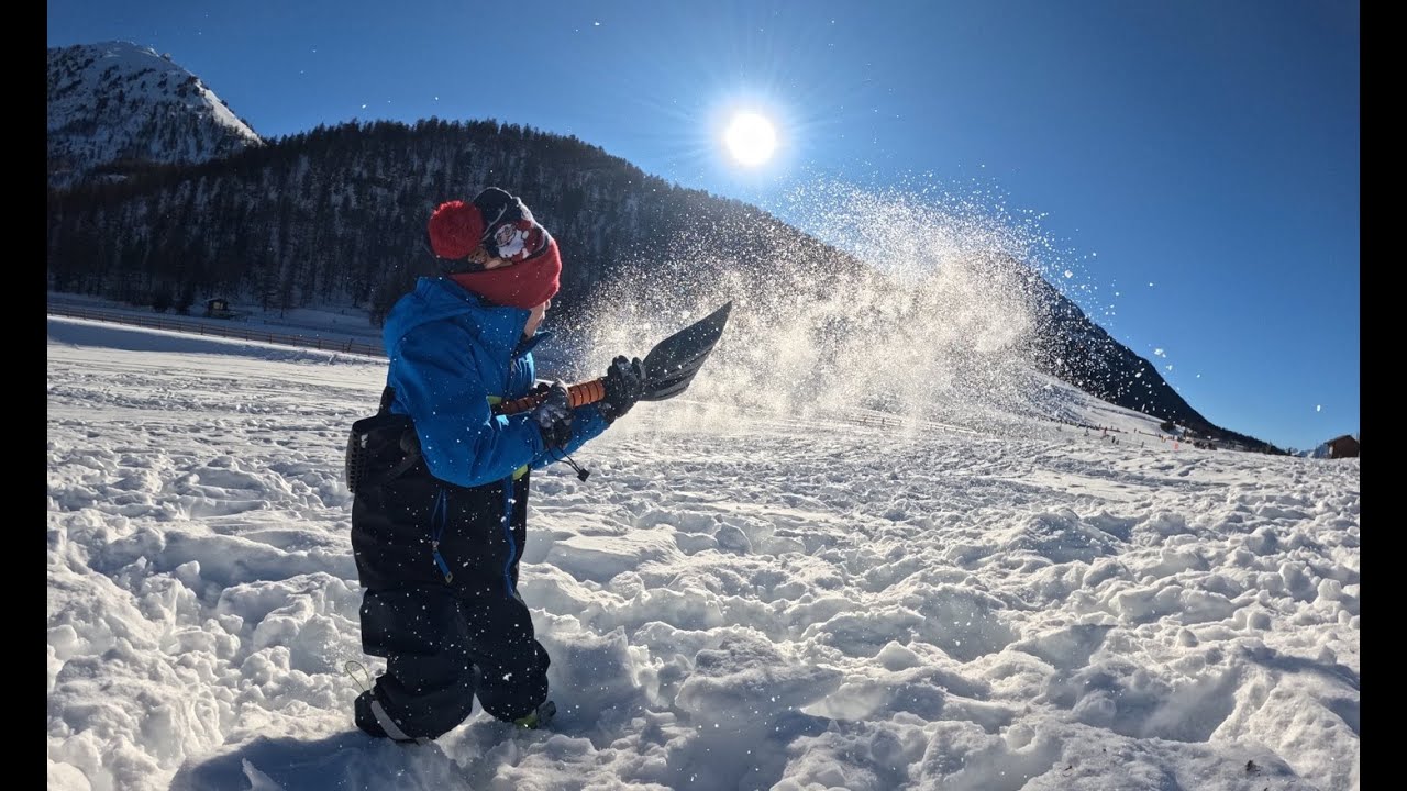 Ski trip in campervan to Montgenevre kids 1st time skiing learning 2025 / 2026 Christmas New year