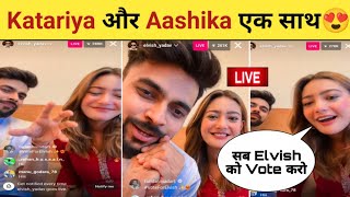 Katariya and Aashika Bhatia live in Instagram ? | Aashika Bhatia and katariya live in Instagram |