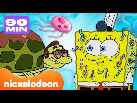 Todas las mascotas y animales en Fondo de Bikini | Compilación de 80 minutos | Nickelodeon