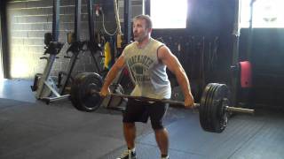 Tuck power hang snatch with 165 lbs