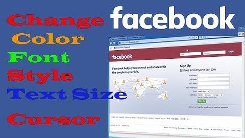 Change Facebook Background,Font,Text Size and Colour