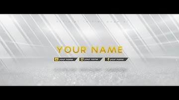 FREE Twitter Header banner template#22 | Photoshop + Tutorial