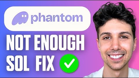 How To Fix Not Enough Sol Phantom Wallet - Beginner Tutorial 2025