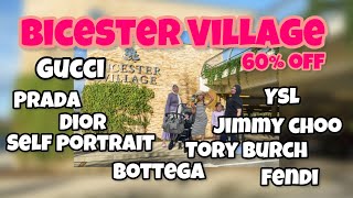 Bicester Village 60% | Luxury Brand Shopping | Gucci Dior Fendi Ysl Burberry Versace | London UK