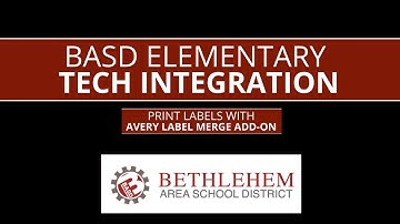 Avery Label Merge Add-on in Google Docs