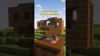 Dinosaur Skull  #minecraft #minecrafttutorial #minecraftbuilding #home #homedecor #dinosaur #skull