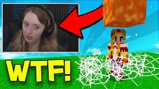 TROLLING GIRL YOUTUBER WHILE SHE'S LIVE! (Minecraft Trolling)