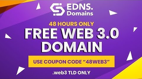 Get EDNS .web3 domain for free (ends in 48 hours)