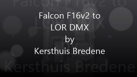 F16v2 to LOR DMX