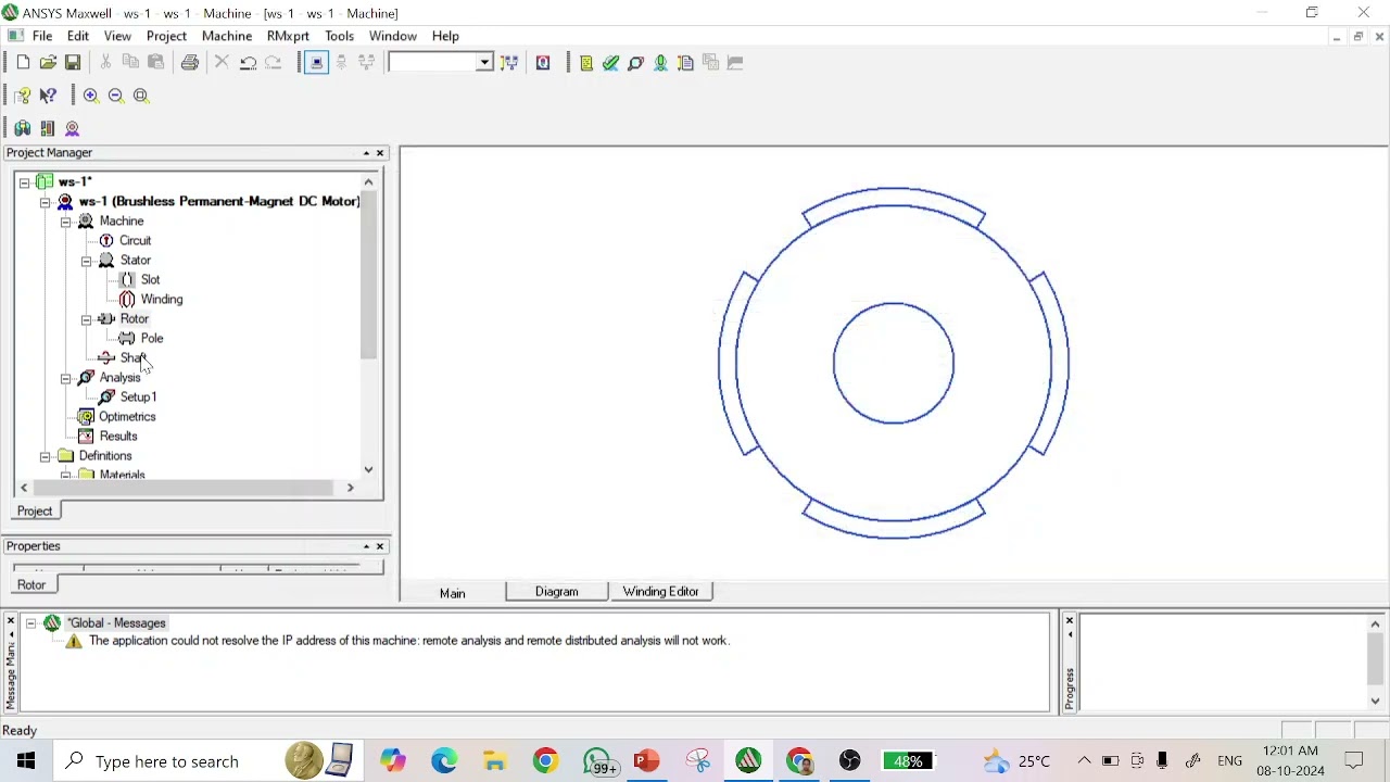 Design and performance analysis of Bldc using Ansys Part 1