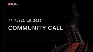 Community Call April 2025 - CICD Demo using OpenTelemetry and SigNoz