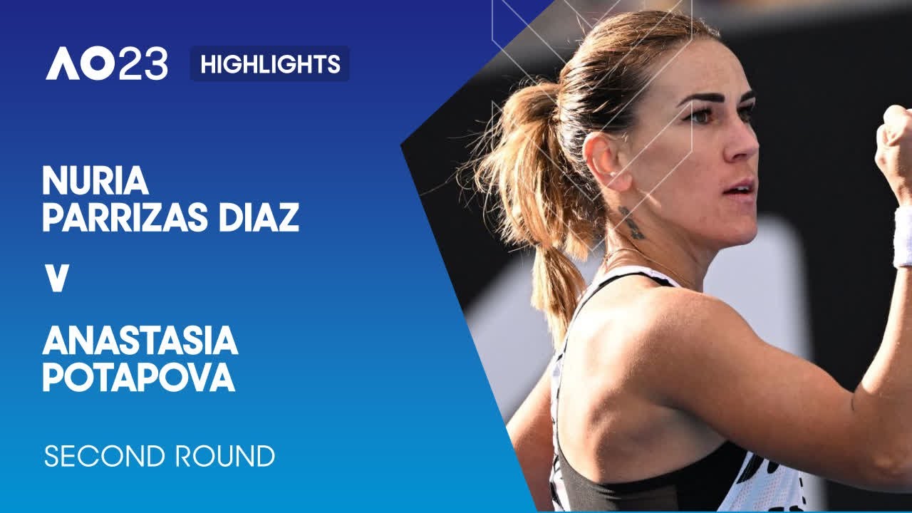 Nuria Parrizas Diaz v Anastasia Potapova Highlights  Australian Open 2023 Second Round