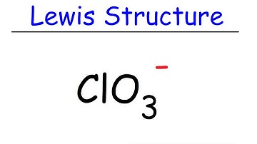 ClO3- Lewis Structure - Chlorate Ion