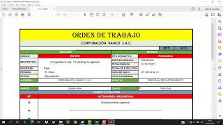 Plan de Mantenimiento Preventivo en Excel 2/4