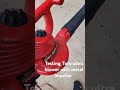 Testing Toro ultra blower with metal impeller